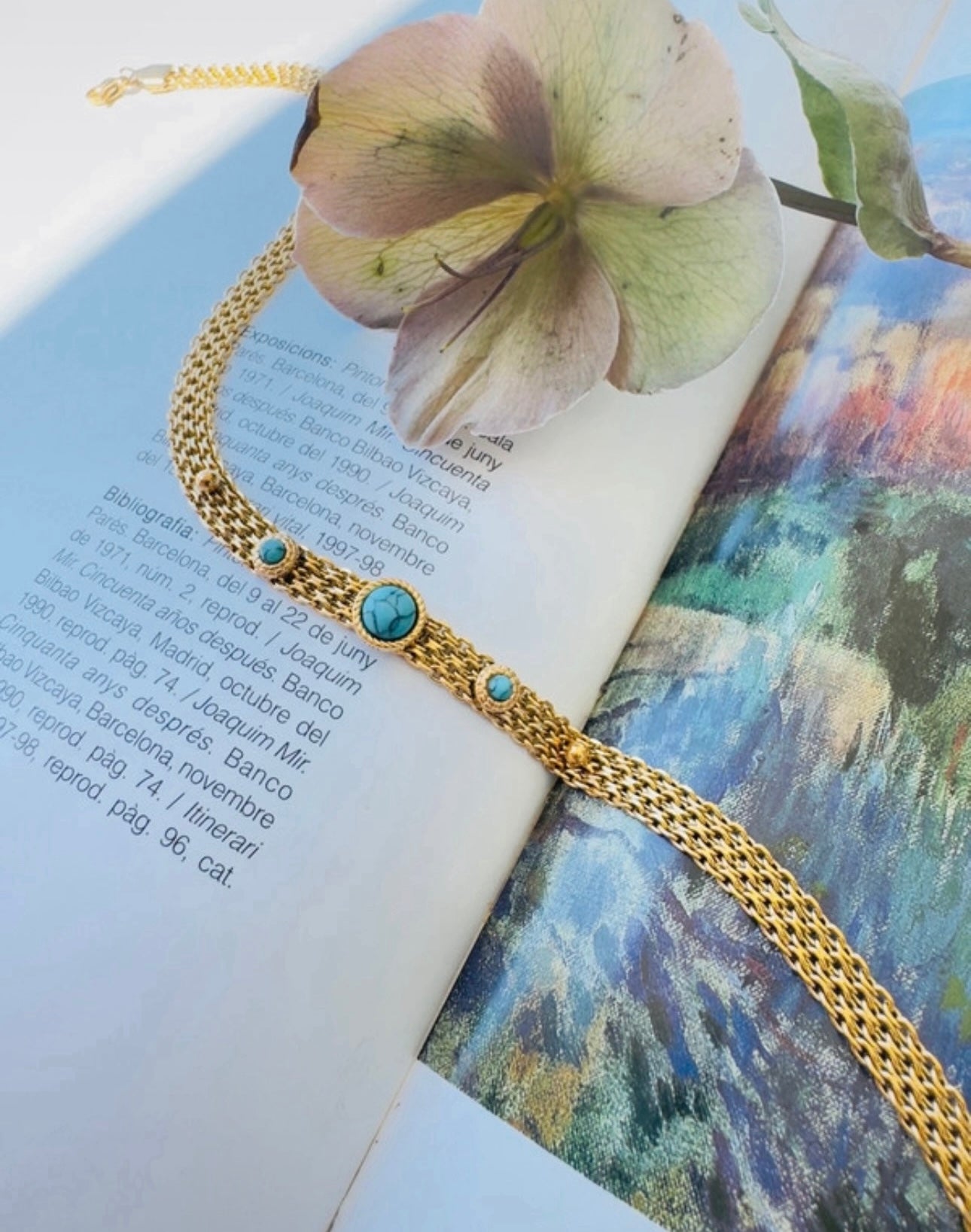 “Mirage Bleu” necklace