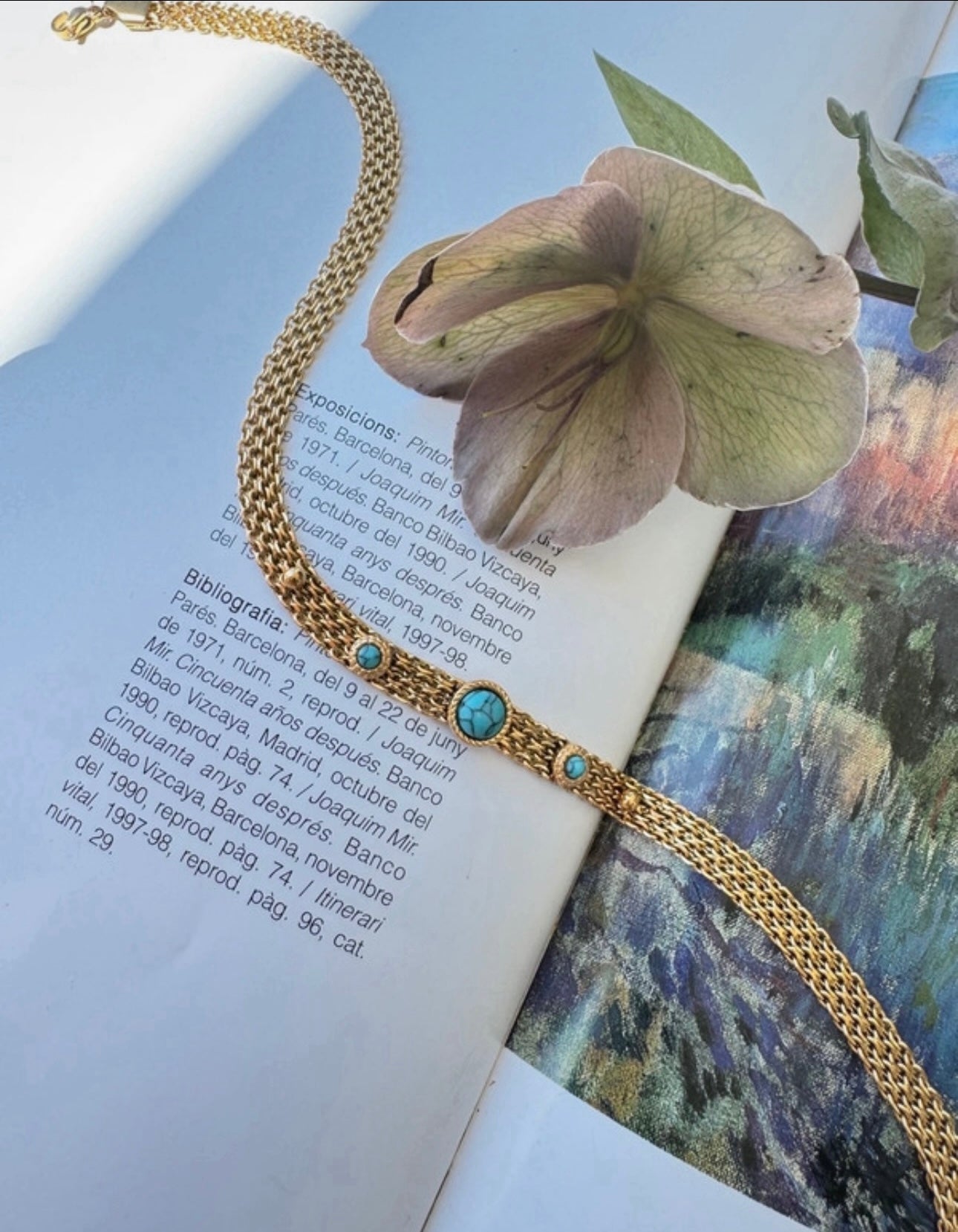 “Mirage Bleu” necklace