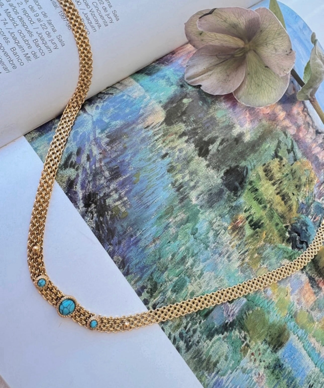 “Mirage Bleu” necklace
