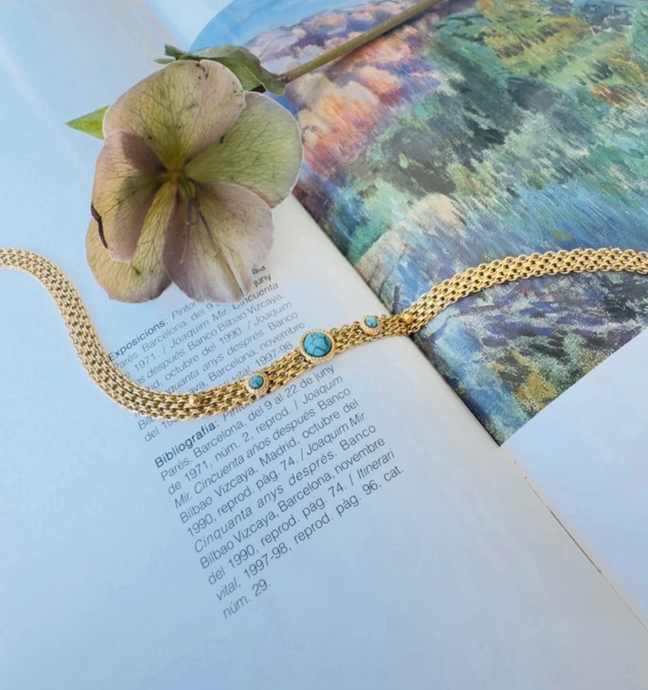 “Mirage Bleu” necklace
