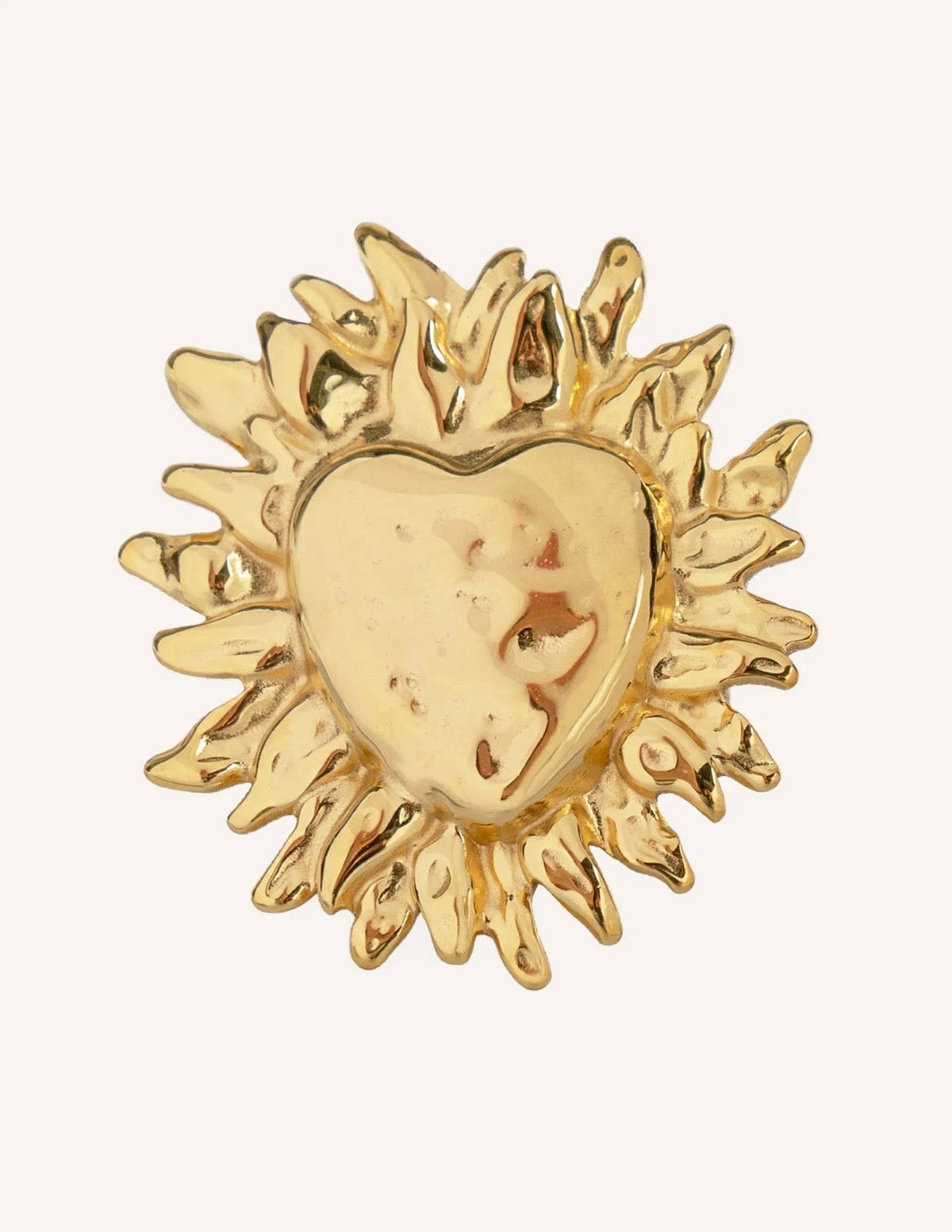 Anillo Isolda dorado con corazón - Ma Meilleure Symphonie