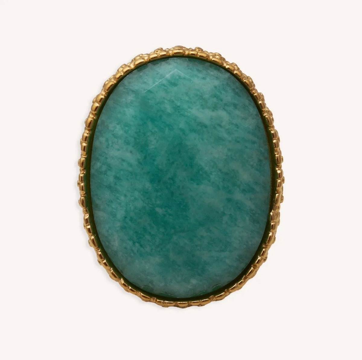 Anillo L’Écume des jours con amazonita natural - vista 2