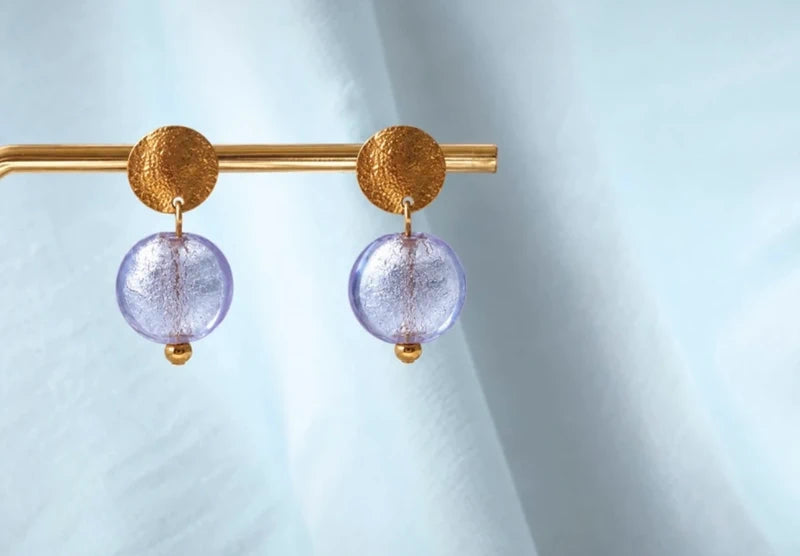 Pendientes Fondamenta Niebla veneciana, lavanda — vista 7