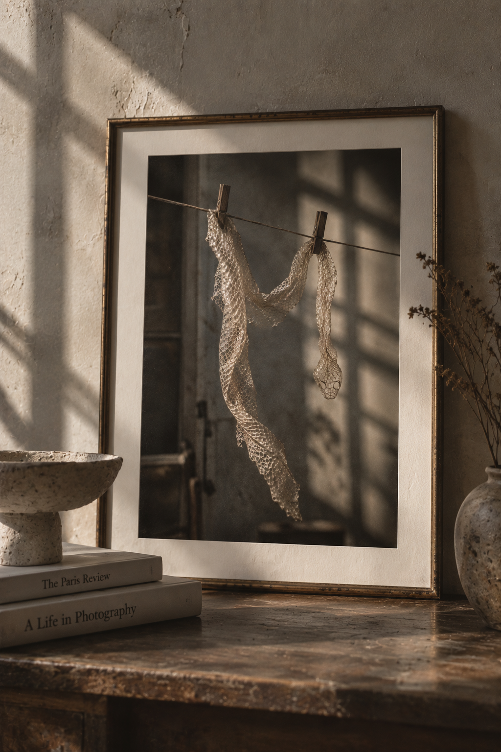 La Mue - póster A3 en interior con luz natural